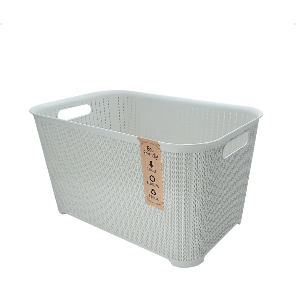 CANASTA RATTAN GRANDE ECOFRIENDLY S/TAPA ART E213 EAÑ