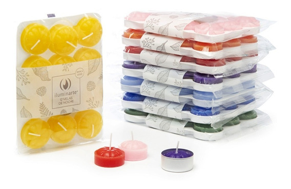 VELA DE NOCHE COLOR ILUMINARTE X12 ART 004J GAÑ