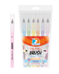 MARCADORES BRUSH PASTEL X6 UNIDADES ART 403800-6P KAÑ