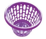 CANASTO PARA ROPA REDONDO PLASTICO 23L CALADO ART 175 GAO