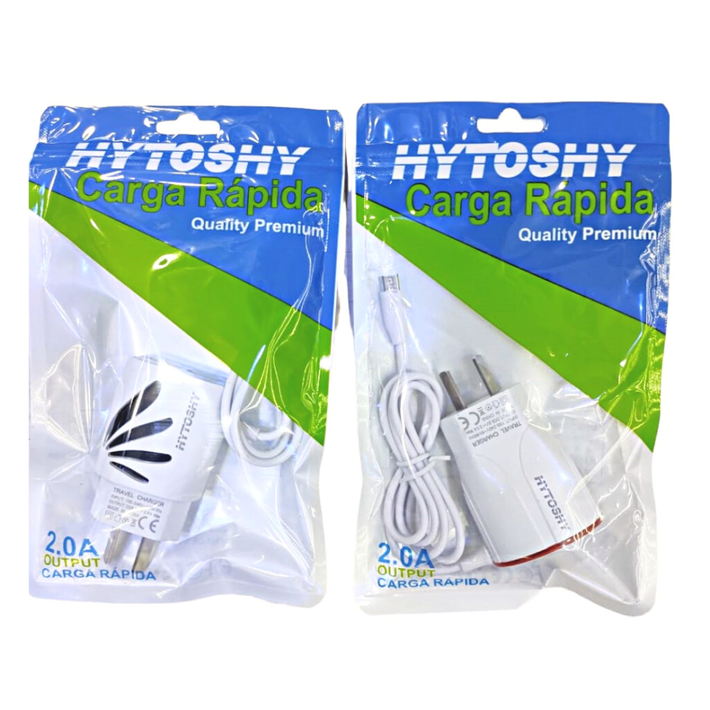 CARGADOR CARGA RAPIDA HYTOSHY FICHA MICRO USB LT-312-313 EAÑ
