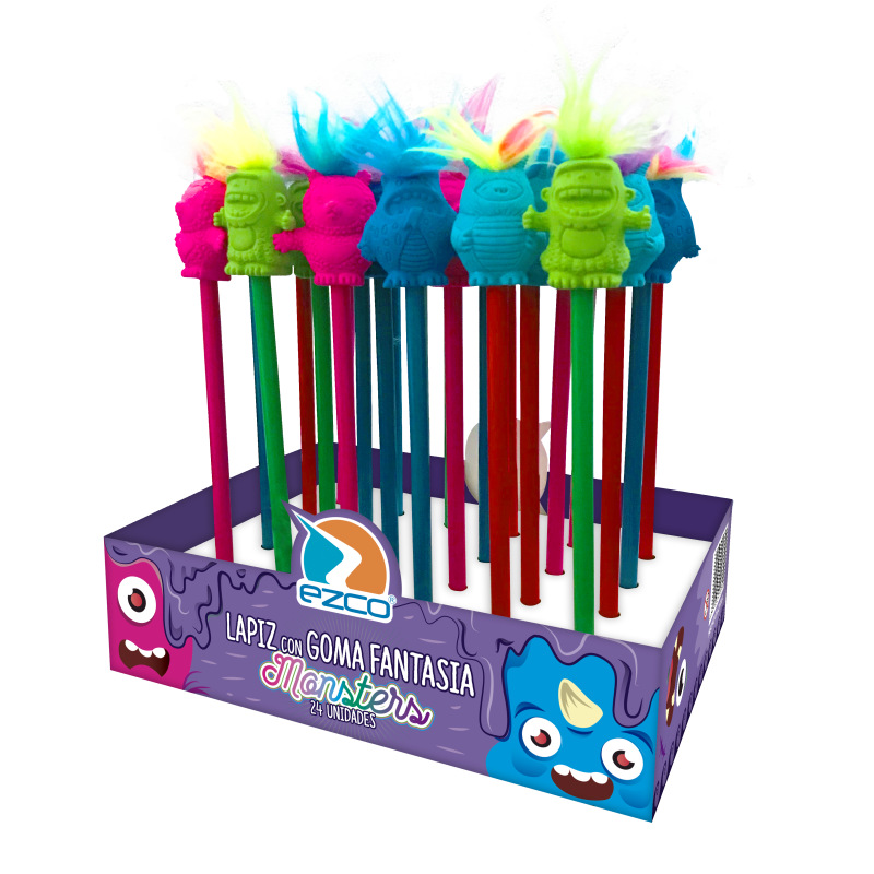LAPIZ C/GOMA FANTASIA MONSTER EZCO XUNID 221111 BAO