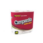 PAPEL HIGIENICO CAMPANITA X 4 ROLLOS DOBLE HOJA JAÑ