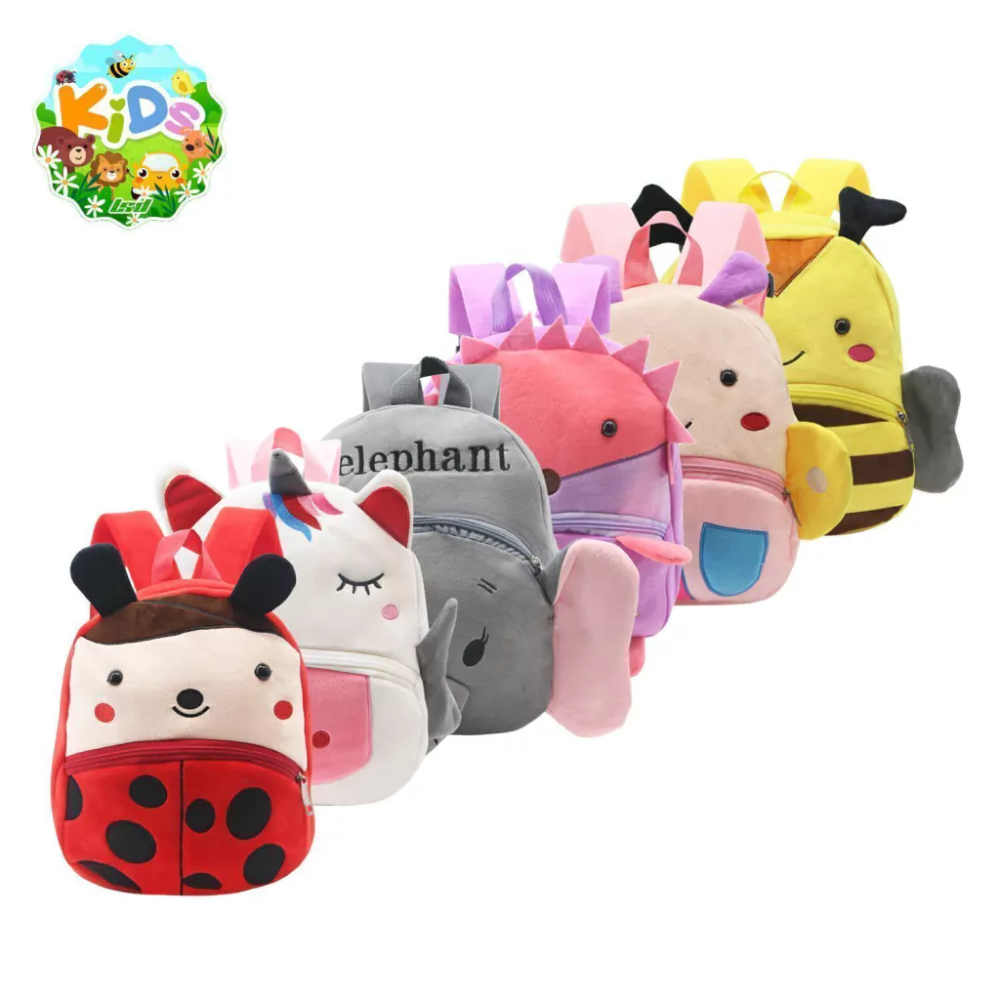 MOCHILA INFANTIL ANIMALES PELUCHE ART 91.1500 JAO