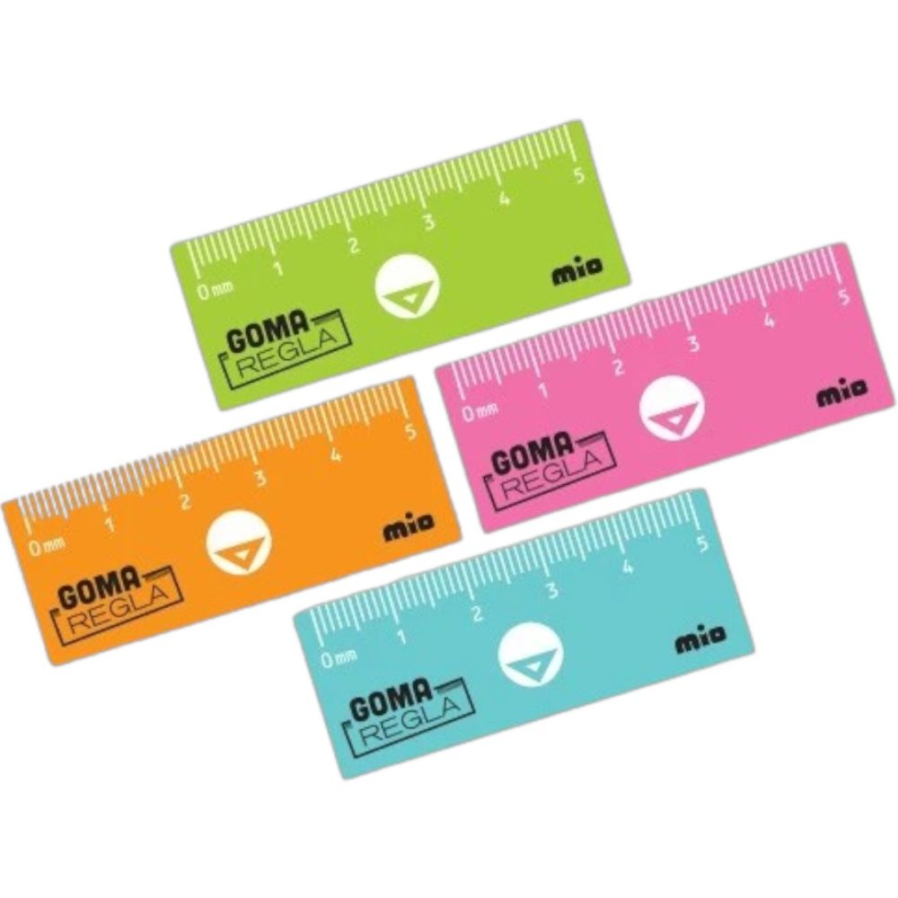 GOMA ESCOLAR IMPRESA C/REGLA X2UNI ART GERX2B AAO