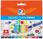 MARCADORES JUMBO DYNO PUNTA CONICA X12 UNIDADES GAO