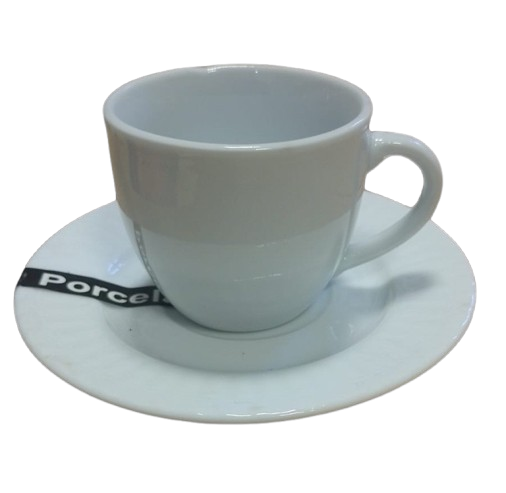 POCILLO DE CAFE CON PLATO 120CC ART HD2308 DAÑ