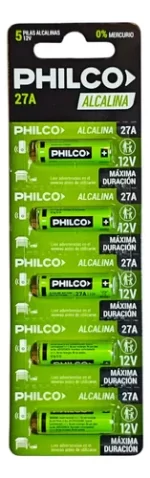 PILA PHILCO A27 BLISTER X5 UNIDADES GAO