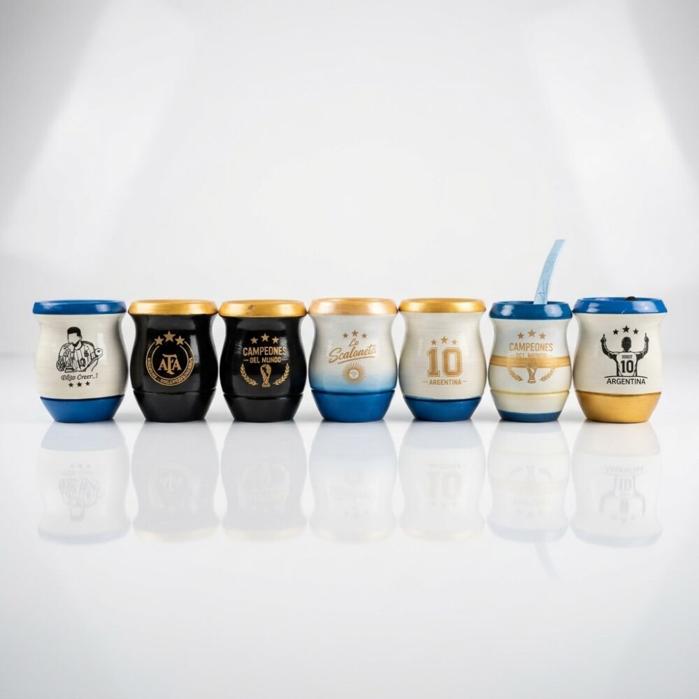 MATE DE MADERA MUNDIAL/ MULTI DISEÑOS CON BOMBILLA EAO