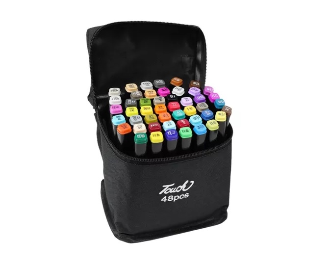 MARCADORES DOBLE PUNTA EN ESTUCHE X48 UND ART MKB-48 CAO