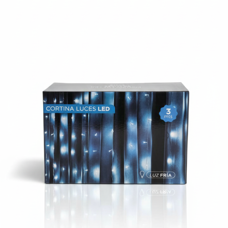 LUCES NAVI CORTINA 3X3MT BLANCA ART NS410456 JAO