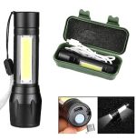 LINTERNA TACTICA RECARGABLE 16CM CAJA VERDE ART BN-551 LAÑ