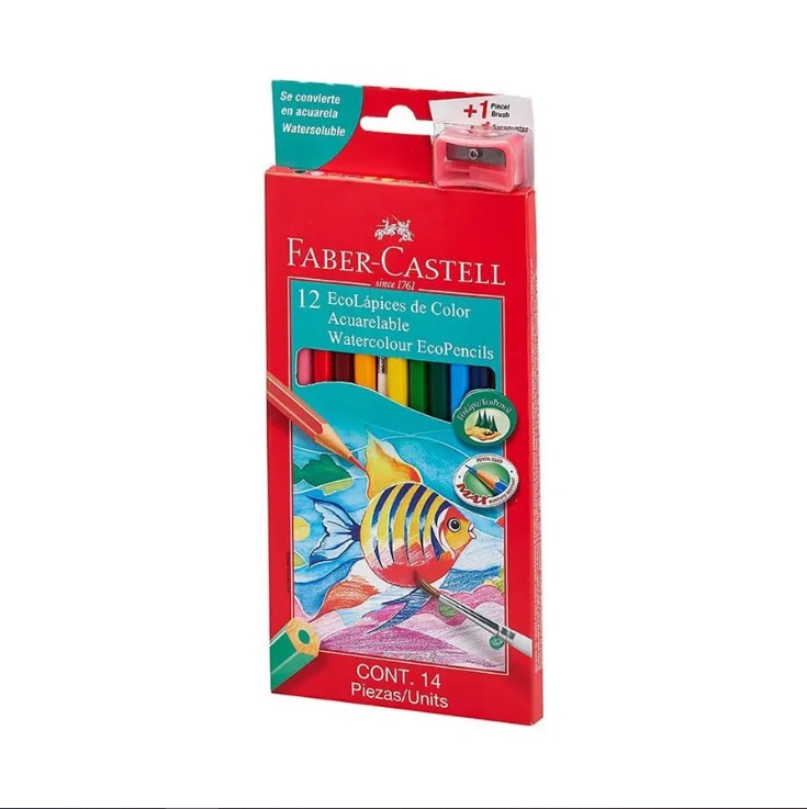ECOLAPICES DE COLOR ACUARELABLES X12 ART 310312 BAO