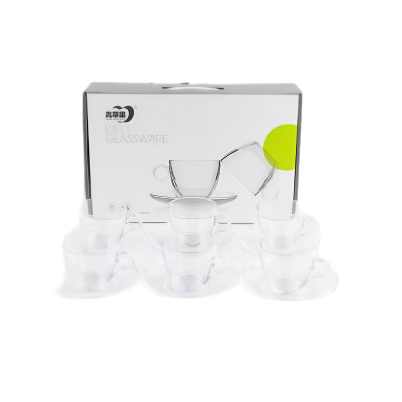SET DE TAZA DE VIDRIO X12PCS 160ML ART NS353709 IAÑ