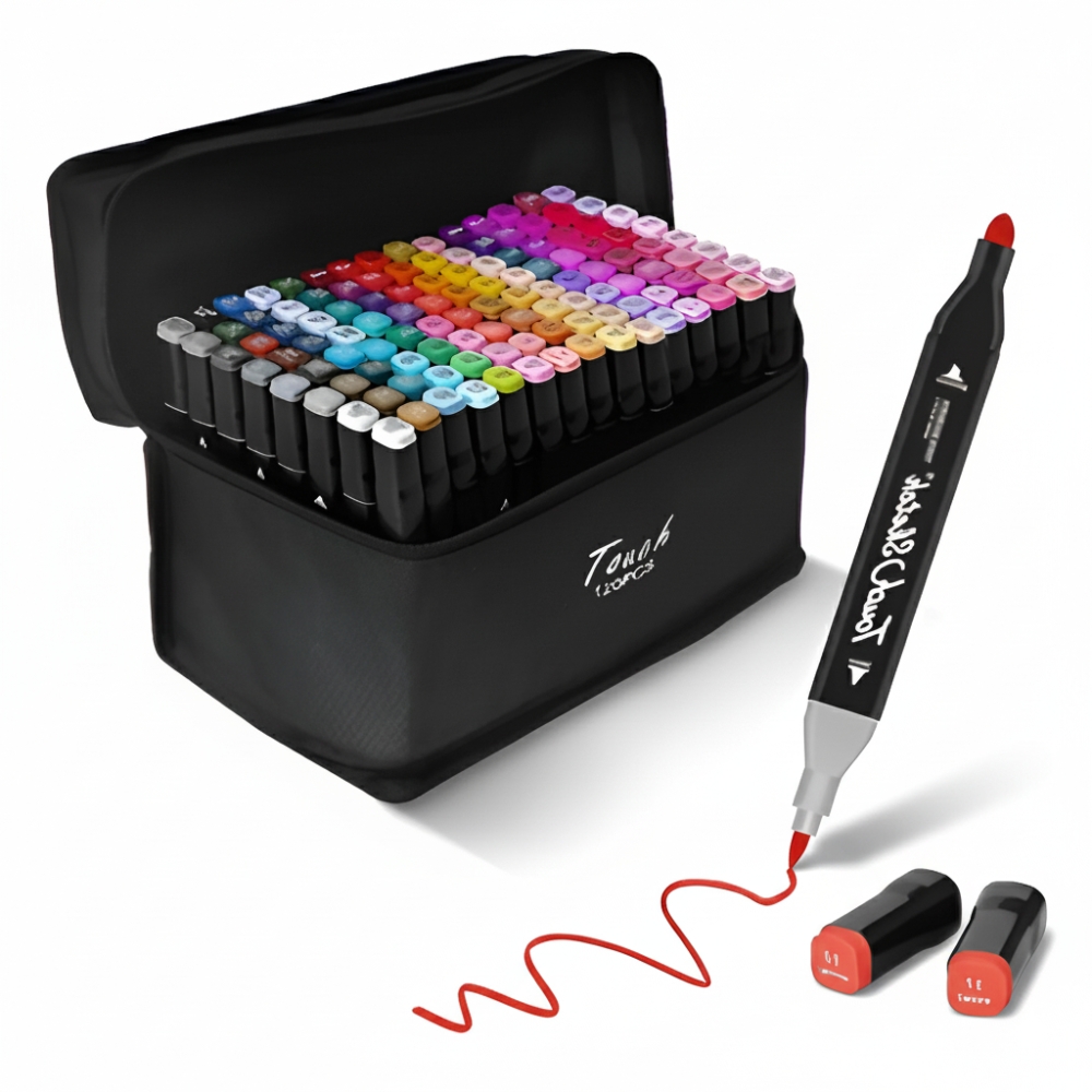 MARCADORES DOBLE PUNTA EN ESTUCHE X120 UND ART MKB-120 KAÑ