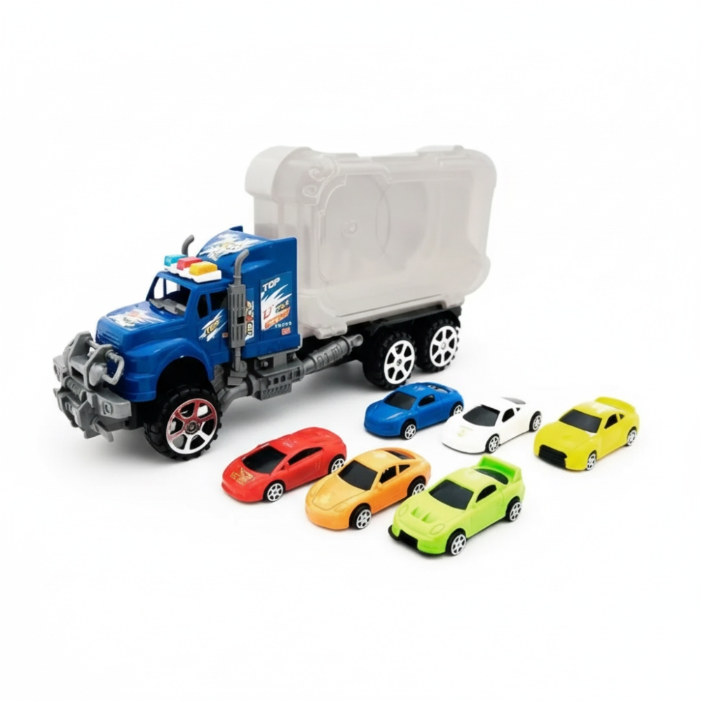 CAMION A FRICCION CON AUTITOS (6UND) GO SPEED ART 54427 KAÑ