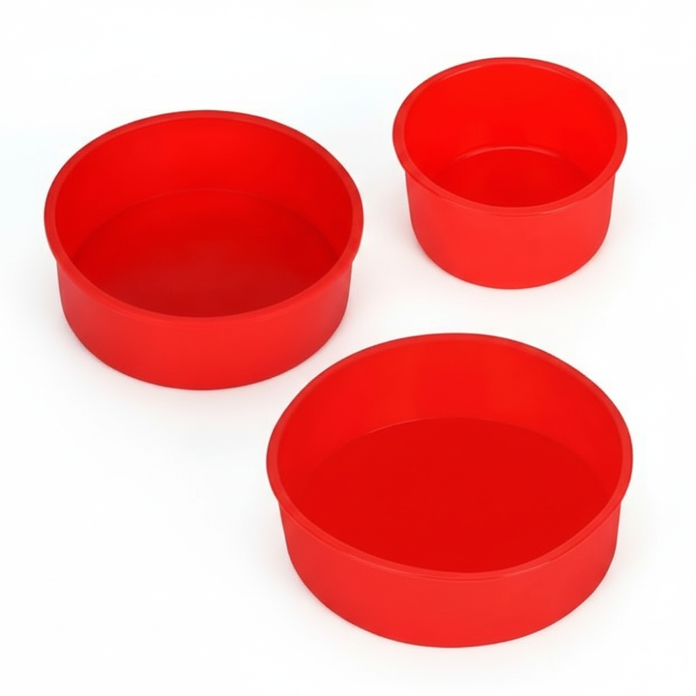 SET X3 MOLDE SILICONA P/TORTA 14.5X10CM ART 17783 KAÑ