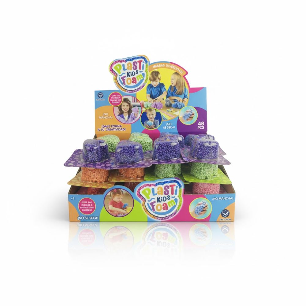 SET PLASTIKIDS MASAS FOAM COLORES SURT ART 55351 KAÑ