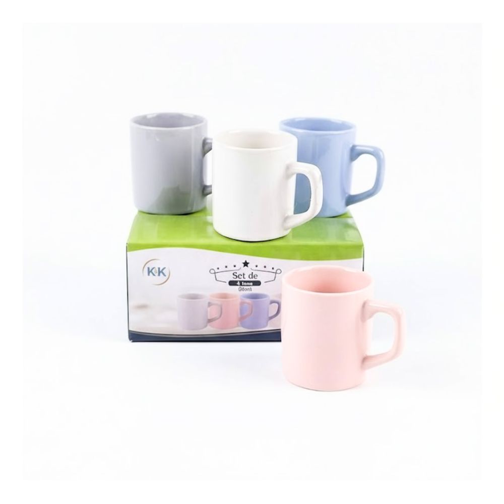 SET TAZAS P.CAFE LISAS 85ML X4 ART IN1013 KAÑ