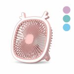 VENTILADOR ESCRITORIO C/LUZ RECARGABLE 19CM ART FW-291 KAÑ