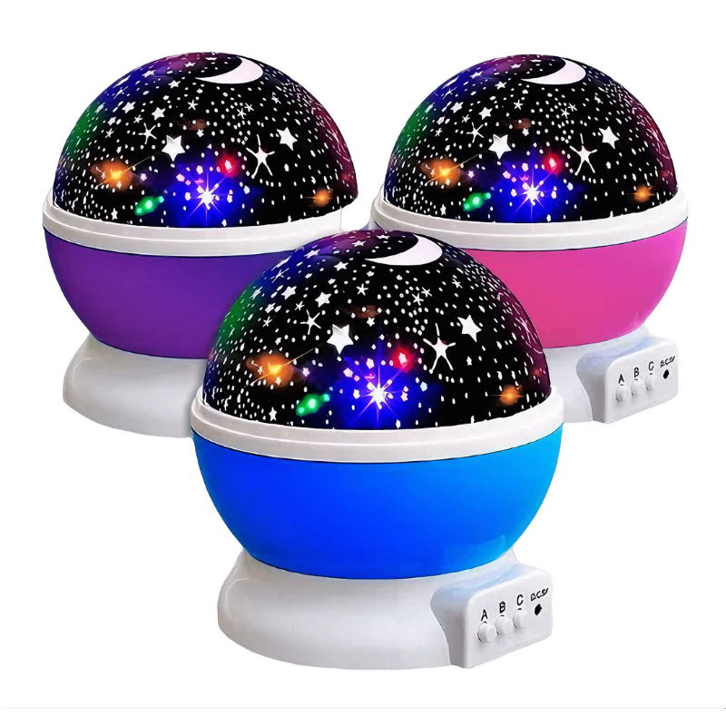 VELADOR GIRATORIO PROYECTOR ESTRELLAS ART JS-7969 BAO