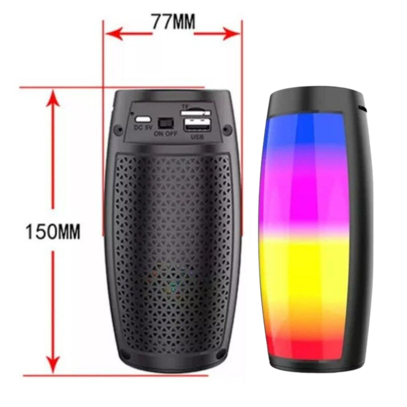 PARLANTE PORTATIL CON LUZ RGB ROYALCELL ART RS-1202 BAO
