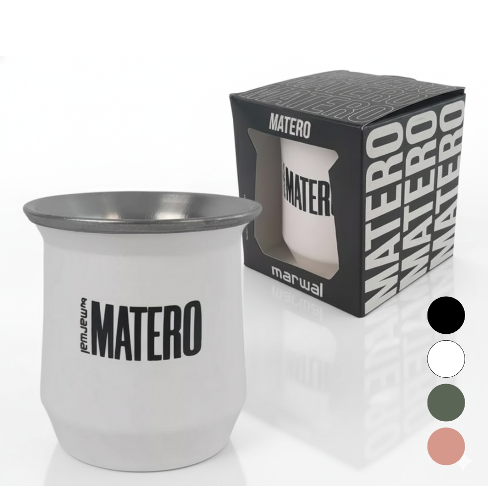 MATE ACERO INOXIDABLE MATERO VARIOS COLORES ART 20442 LAÑ