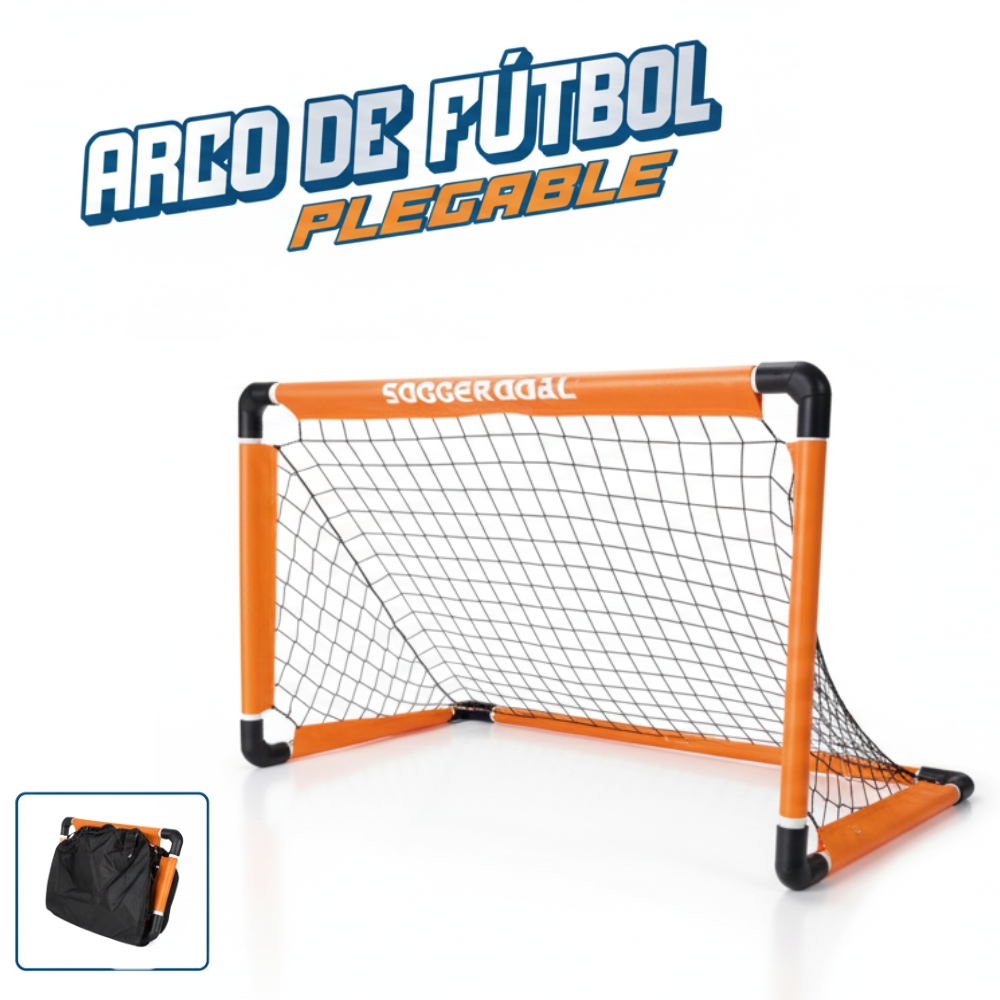 SUPER ARCO DE FUTBOL PLEGABLE ARMADO C/PELOTA ART 57157 LAÑ