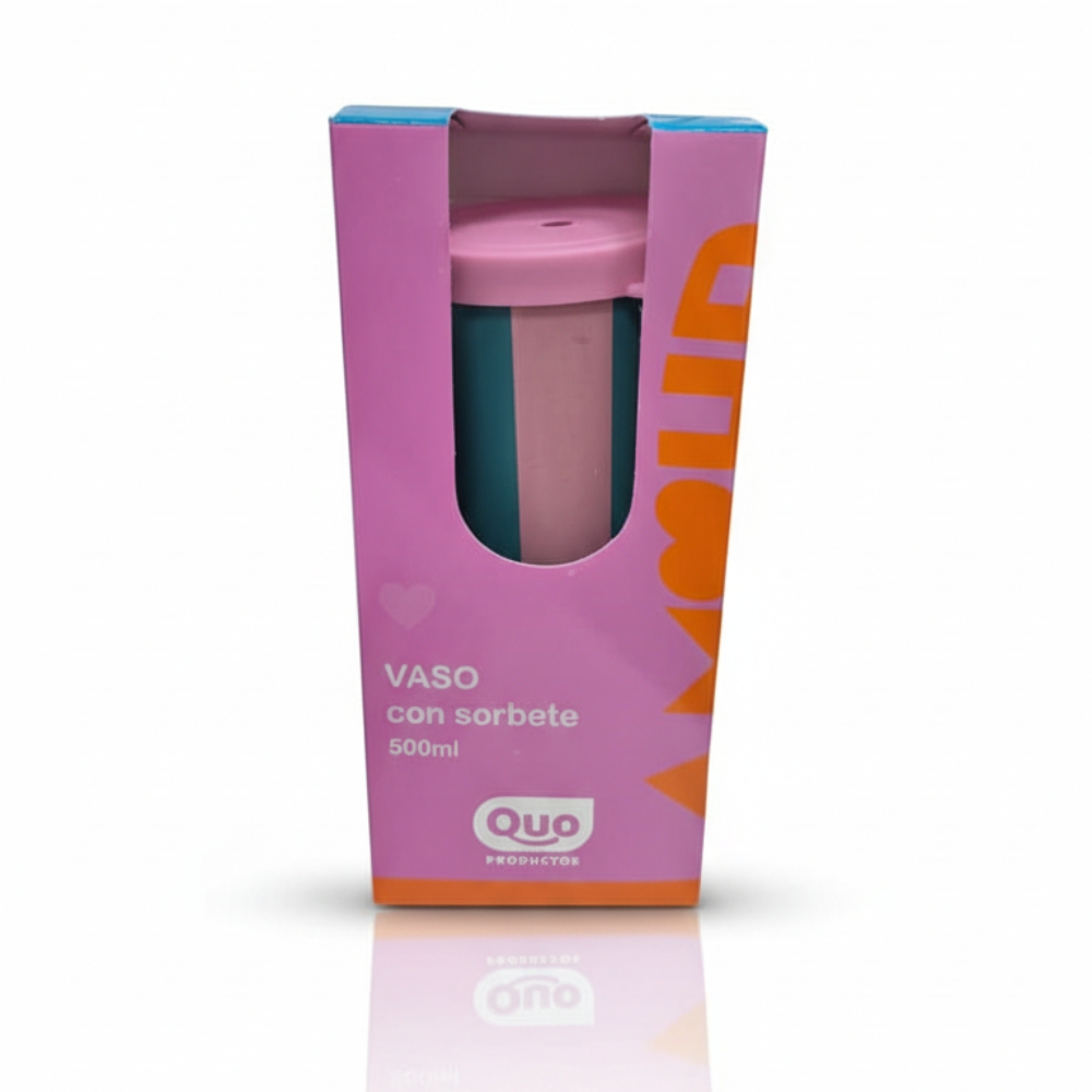 VASO AMOUR SIMPLE C/SORBETE C/PACKAGING ART 6640 LAÑ