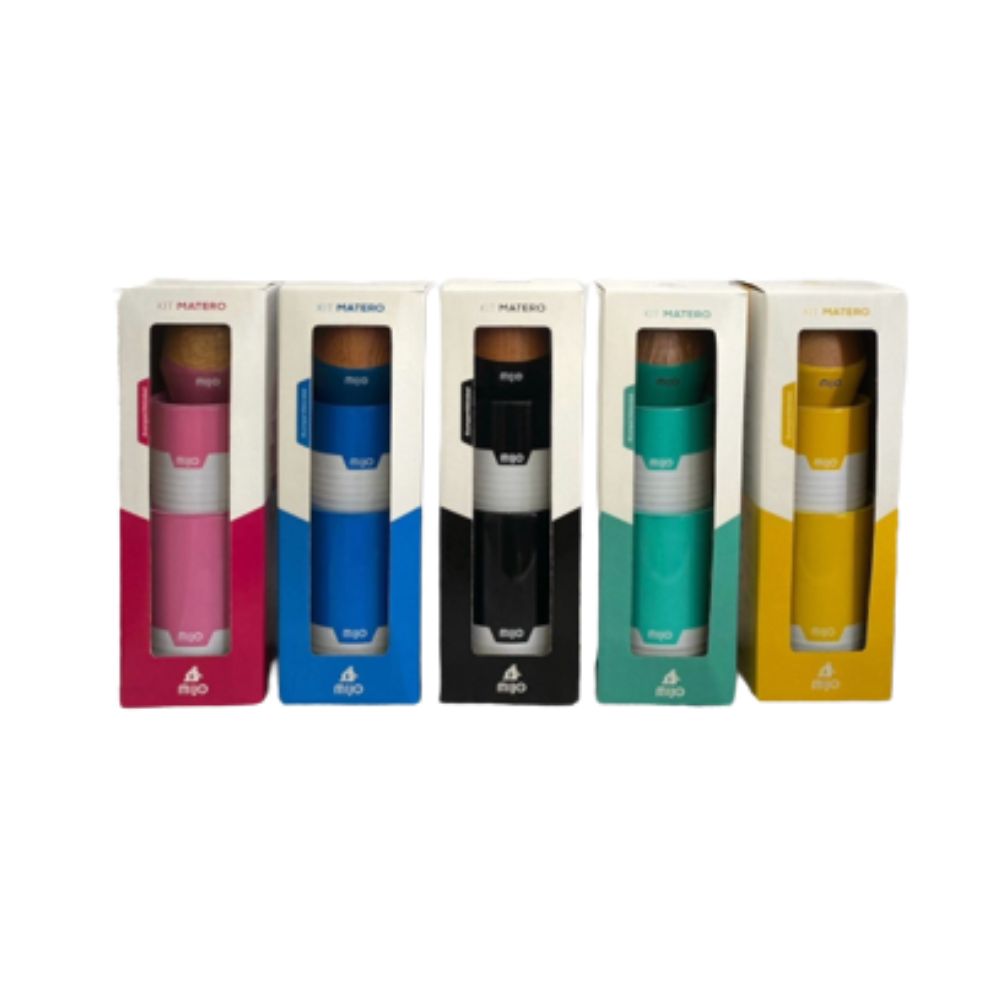 KIT MATERO (MATE + SET DE LATAS) COLORES COMBINADOS LAÑ
