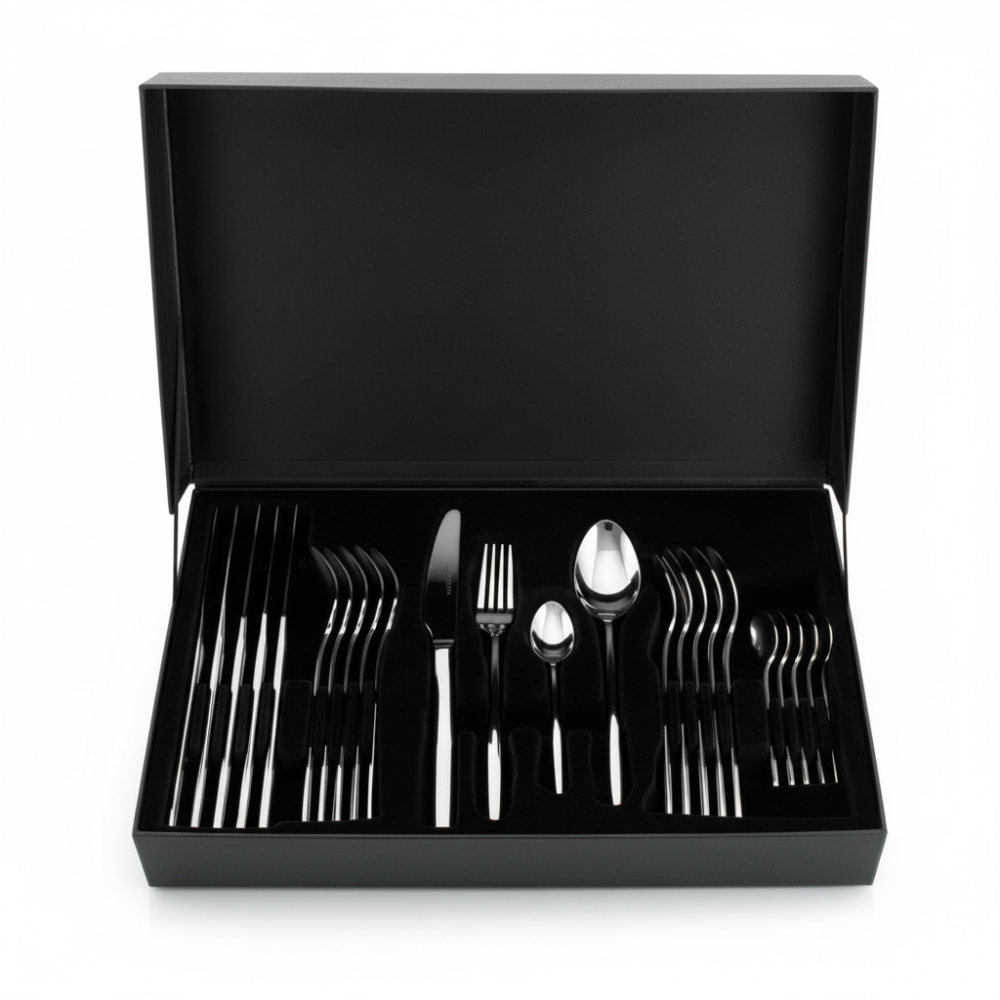 SET CUBIERTOS ACERO INOX 24PCS  ART S-UT24-02 BAO