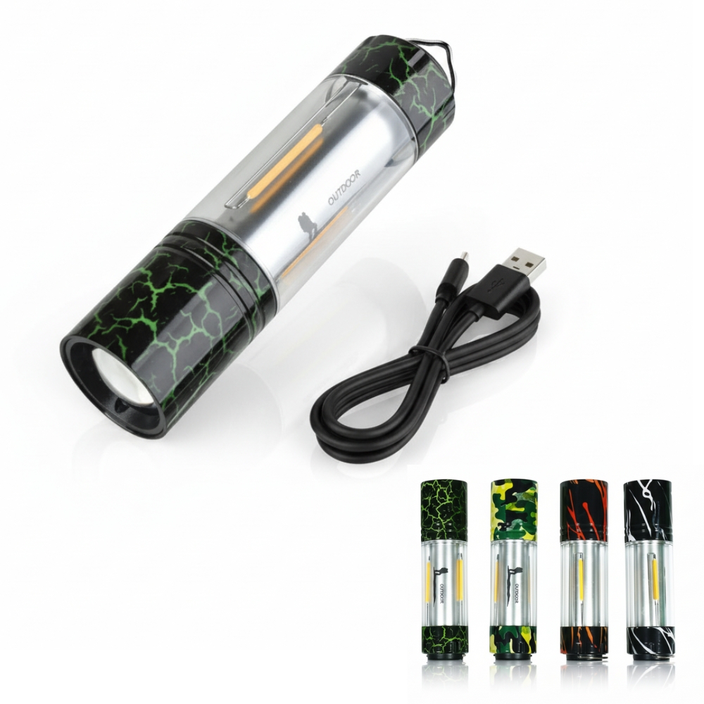 LINTERNA LED RECARGABLE C/CAJA VERDE ART 45210 AAO