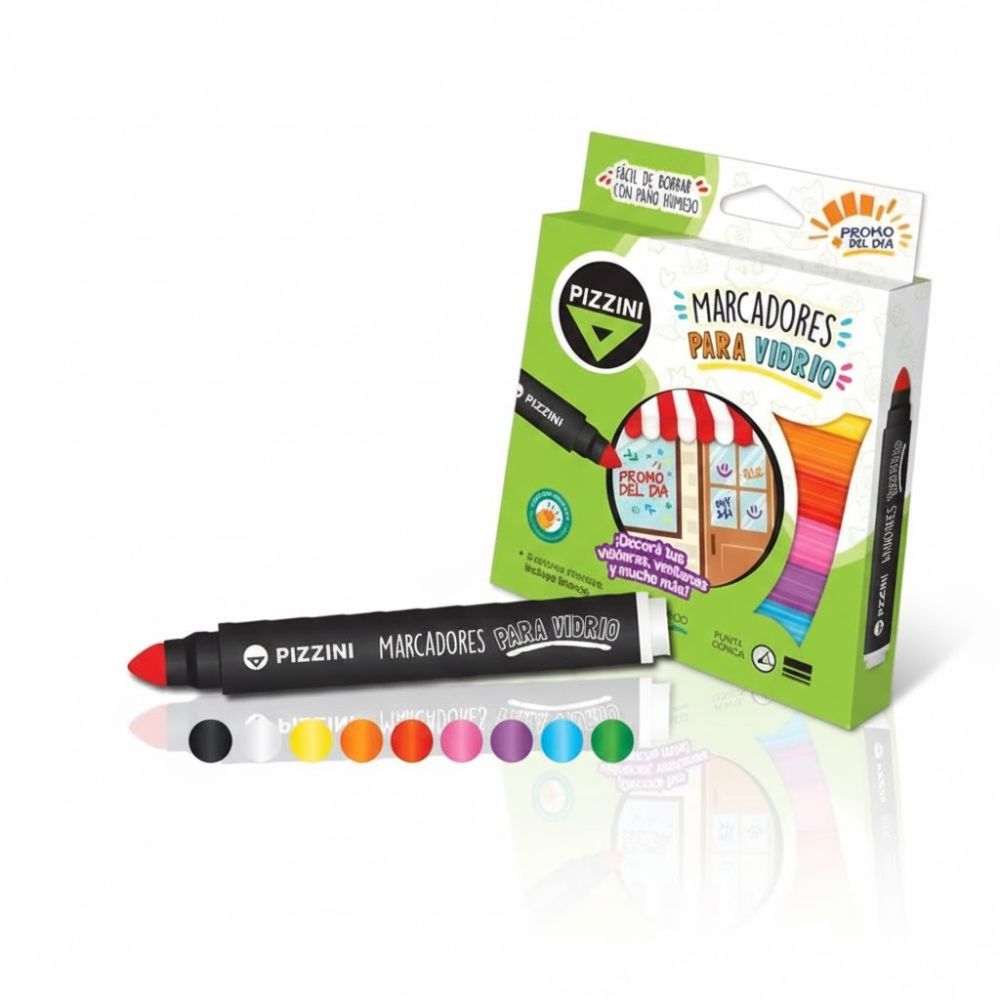 MARCADORES VIDRIO X9 PIZZINI ART 8419 AAO