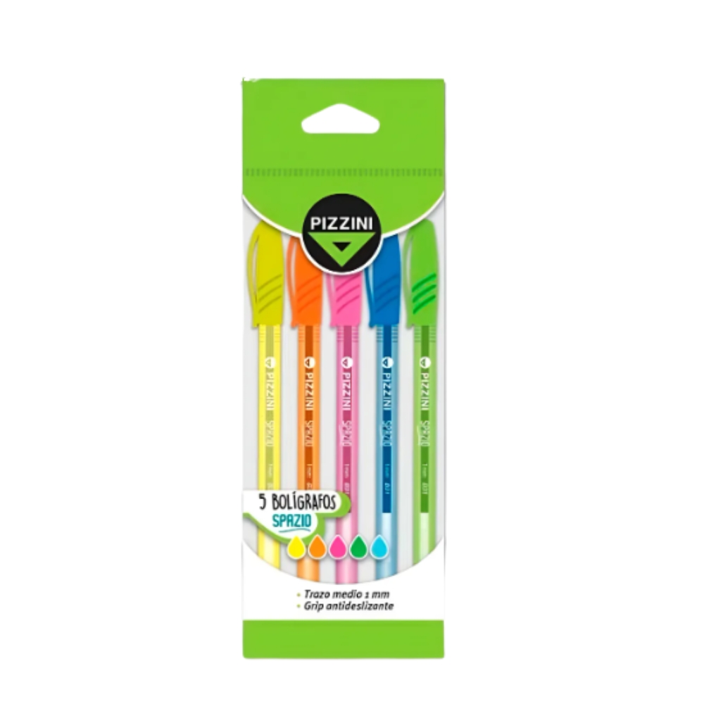 LAPICERA DE COLORES SURTIDOS X5 PIZZINI ART B50CS1X5 AAO