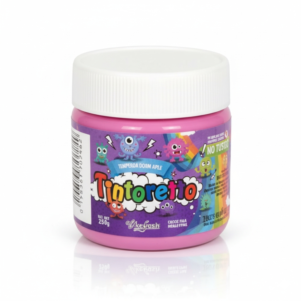 TEMPERA TINTORETTO EN POTE 250GR ROSA FLUO ART 110948 AAO
