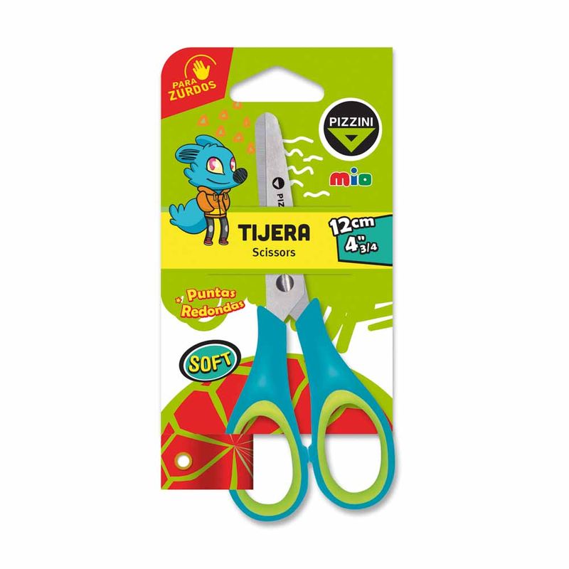 TIJERA ESCOLAR 12CM PTA REDONDA P/ZURDOS ART PS51CZ AAO