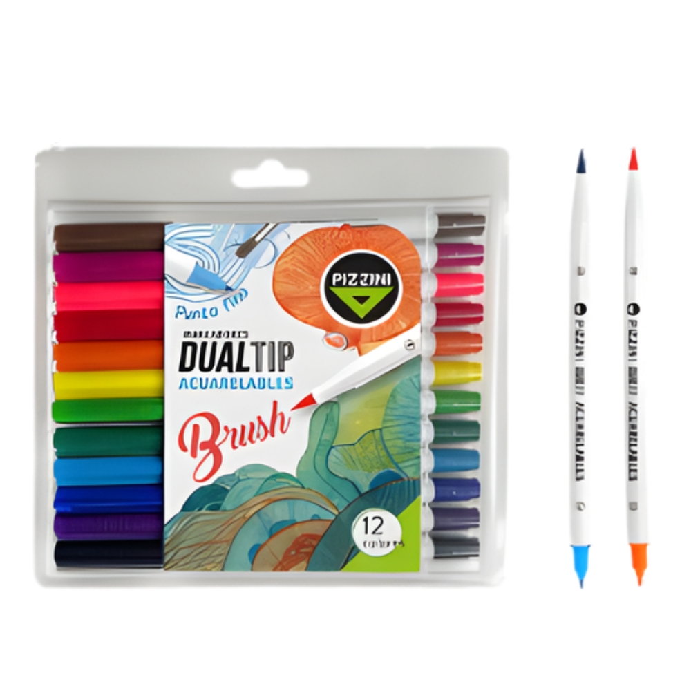 MARCADORES DUALTIP ACUARELABLES X12 PIZZINI ART 8712A2 AAO