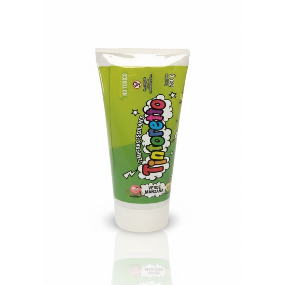 TEMPERA EN POMO 250 GRS TINTORETTO VERDE MANZANA 200144 LAÑ