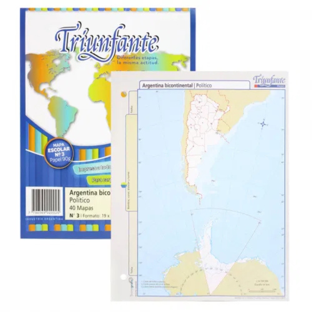 BLOCK TRIUNFANTE ARG BICONTINENT FIS/POL Nº3 ART 020124 LAÑ