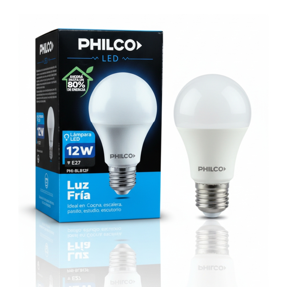 LAMPARA LED FRIA 12W PHILCO ART 94PBLF12ASE1P AAO