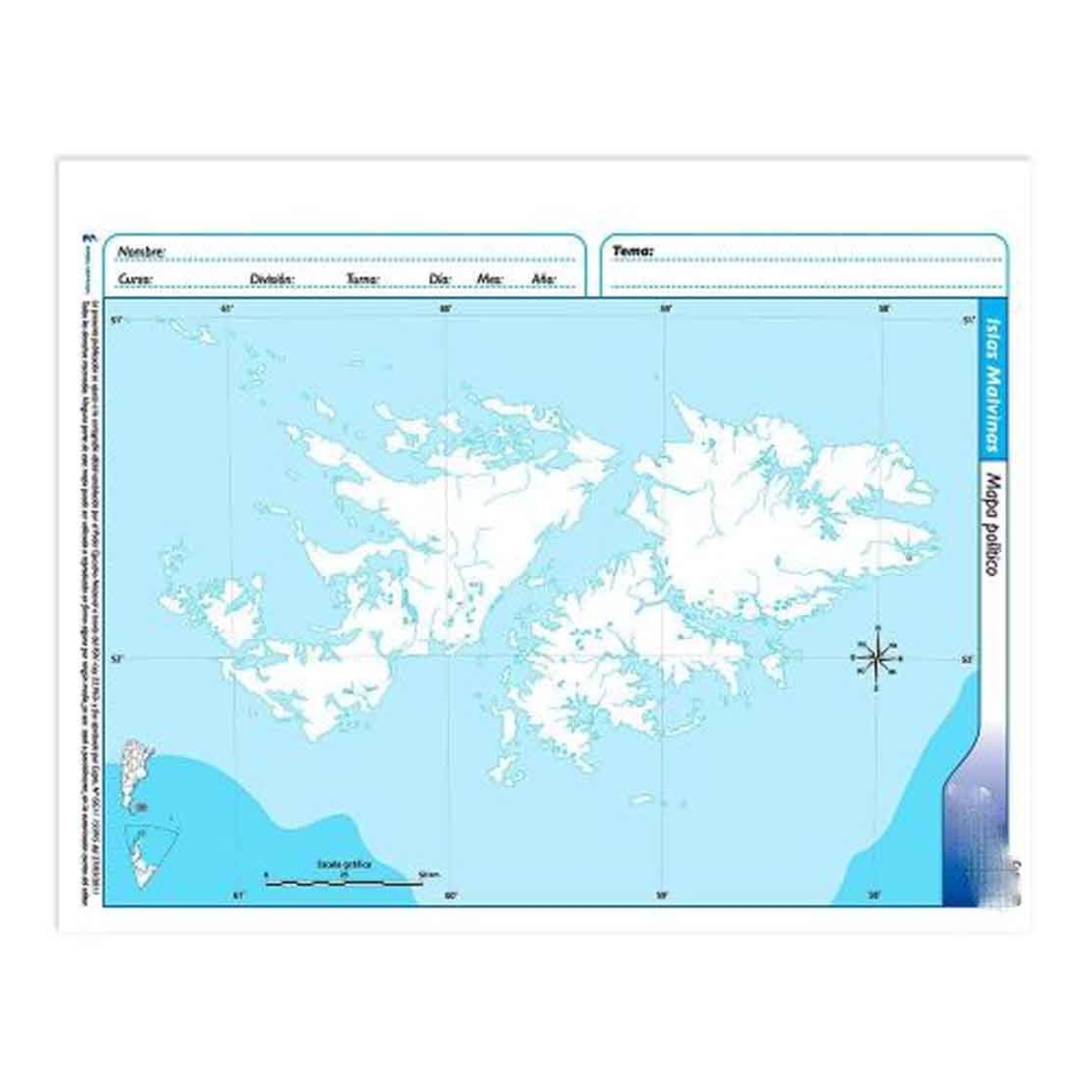 BLOCK TRIUNFANTE ISLAS MALVINAS POLITICO Nº3 ART 014819 LAÑ