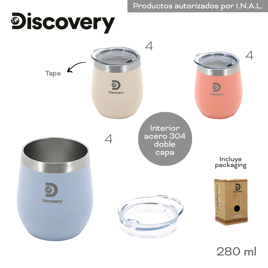 MATE 280ML CON TAPA DISCOVERY ART 18501 AAO