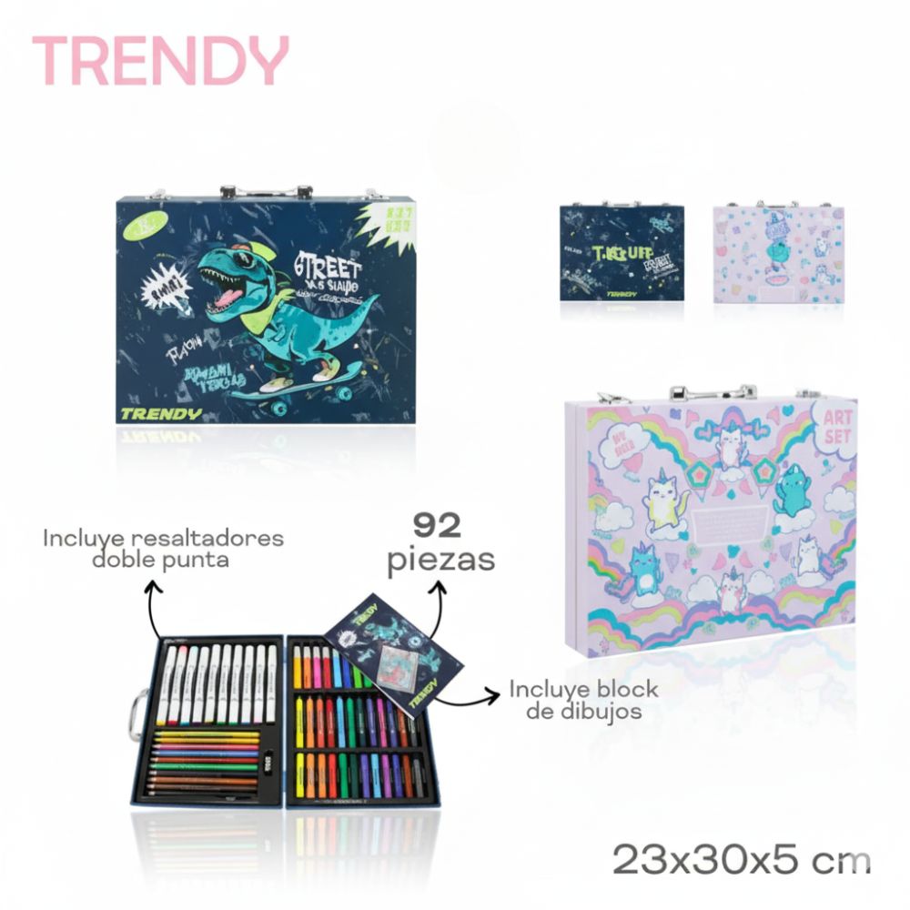 SET DE ARTE TRENDY 92PCS ART 31016 LAÑ