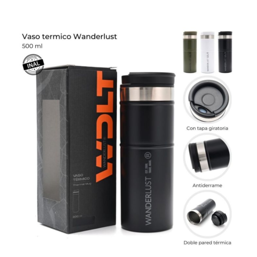 VASO TERMICO WANDERLUST 500ML ART 40620 AAO