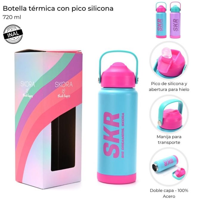 BOTELLA INFANTIL TERMICA C/TAPA 720ML ART 41913 AAO