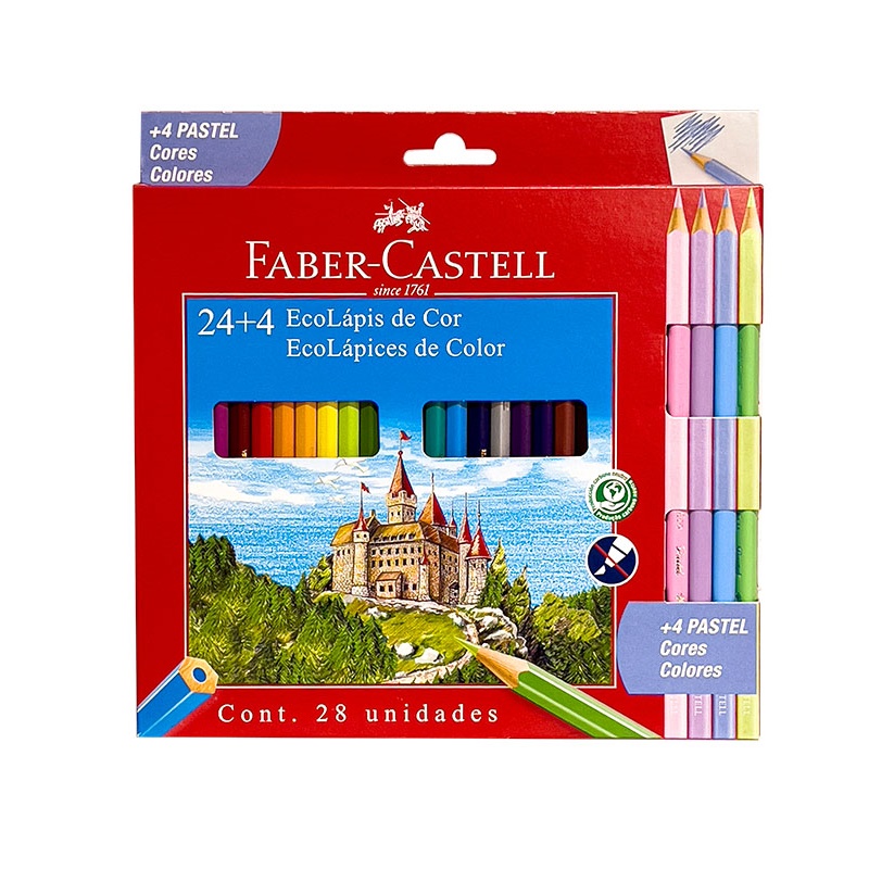 ECOLAPIZ X24 LARGOS + 4 PASTELES ART 116128 BAO