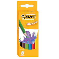 LAPIZ COLOR X 6 BIC CORTO KIDS 1300323 JAÑ