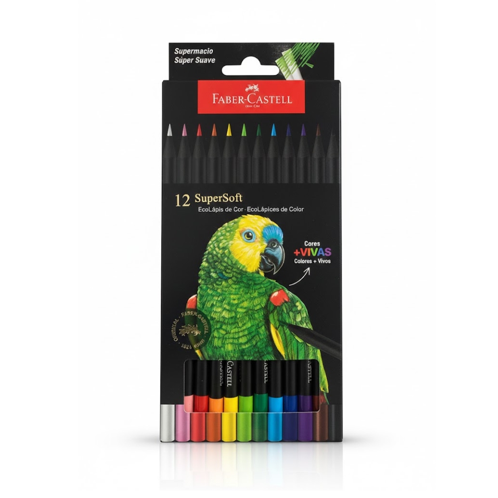 ECOLAPICES DE COLOR SUPERSOFT 12 COLORES ART 210710 BAO