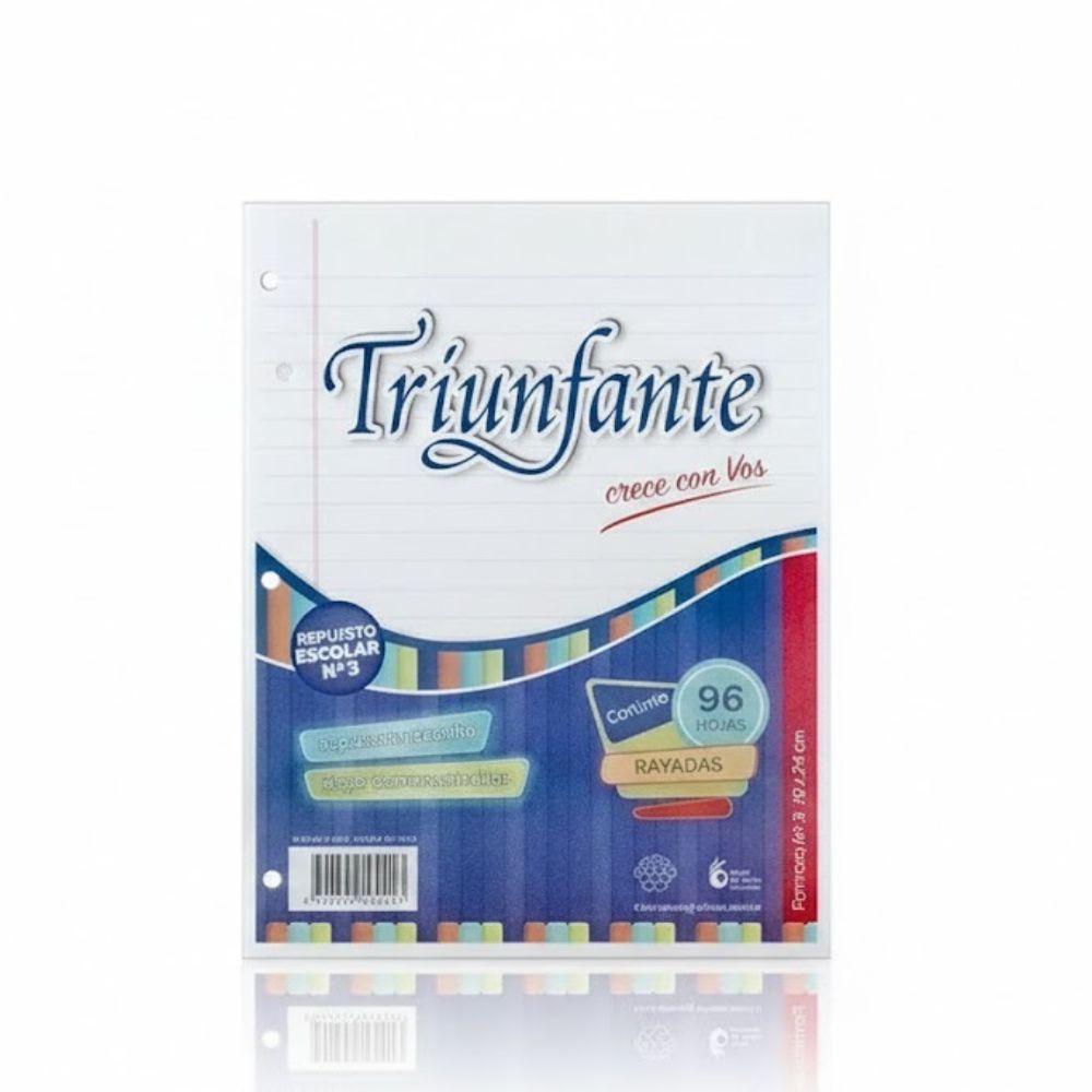 REPUESTO TRIUNFANTE A4 X 96HJS CUADRICULADO ART 558221 AAO