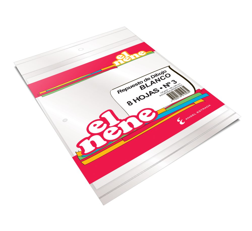 REPUESTO EL NENE Nº3 BLANCO 8H EMBX150 ART 210537 BAO